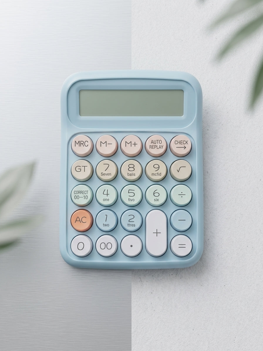 12 Digit Large Display Calculator – Big Button Desktop & Office Stylish Calculator