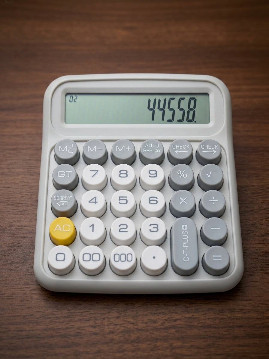 12 Digit Large Display Calculator – Big Button Desktop & Office Stylish Calculator