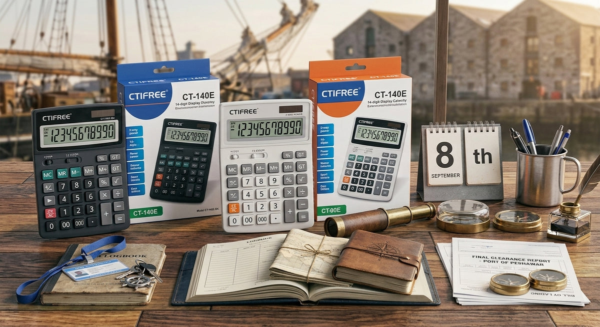14 Digit Dual Power Calculator – Large Display Solar & Battery