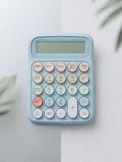 12 Digit Large Display Calculator – Big Button Desktop & Office Stylish Calculator
