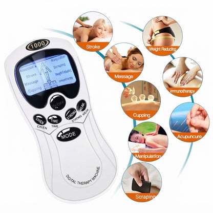 Digital TENS Therapy Machine – Electric Pulse Body Massager
