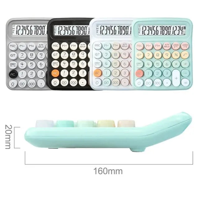 12 Digit Large Display Calculator – Big Button Desktop & Office Calculator