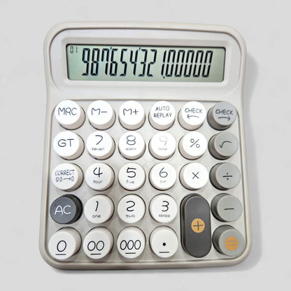 12 Digit Large Display Calculator – Big Button Desktop & Office Calculator