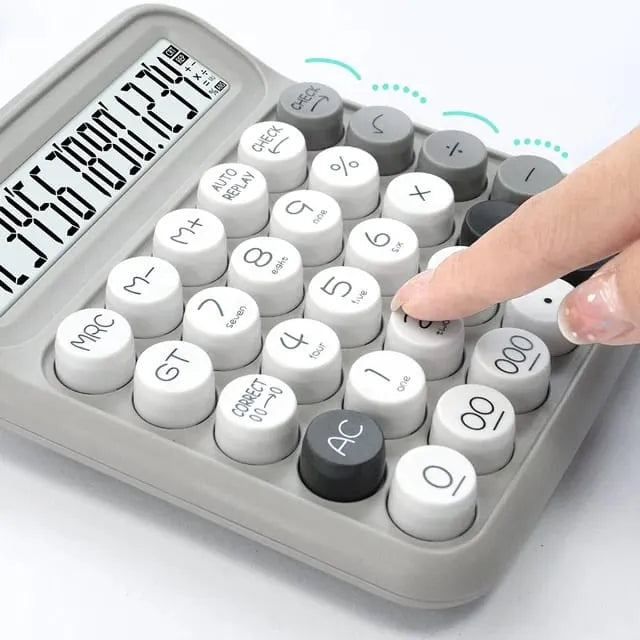 12 Digit Large Display Calculator – Big Button Desktop & Office Calculator