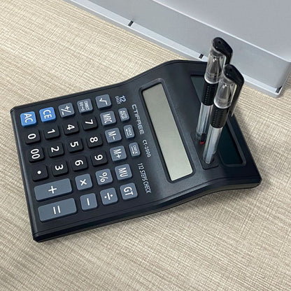 Large Double-Sided Desktop Calculator – 12-Digit Display for Office, Shop & Home Use