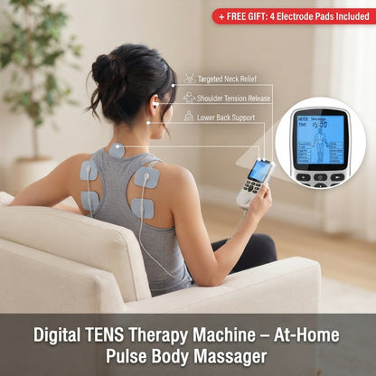 Digital TENS Therapy Machine – Electric Pulse Body Massager