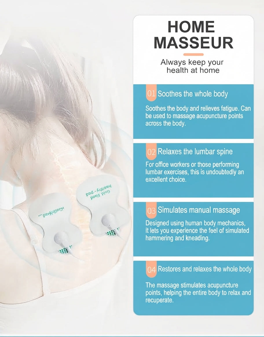 Digital TENS Therapy Machine – Electric Pulse Body Massager