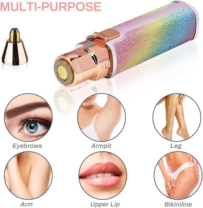 2-in-1 Rechargeable Facial Hair Remover & Eyebrow Trimmer