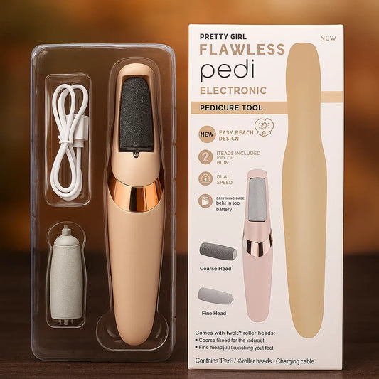 Rechargeable Electric Foot File – Callus Remover with Dual Rollers
